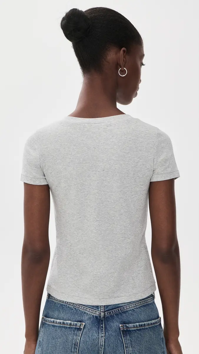DL1961 Shrunken V-Neck Tee | Thumbnail 3