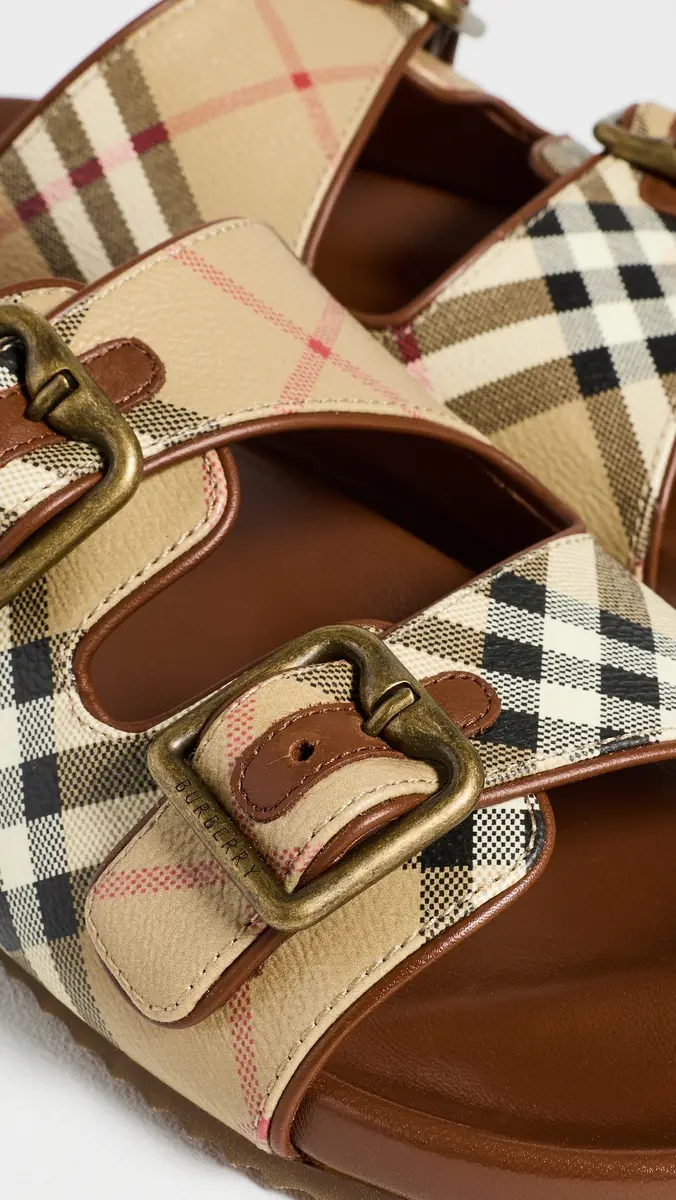 Burberry Urchin Checkered Sandals | Thumbnail 6