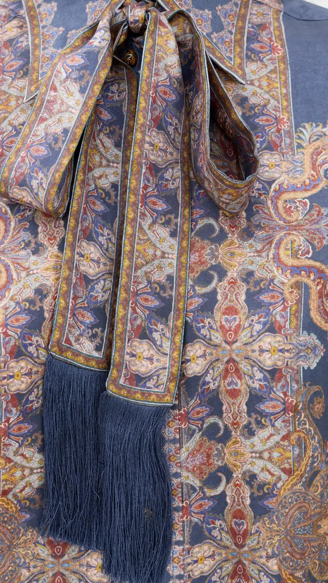Zimmermann Valiant Relaxed Silk Button Down Shirt | Thumbnail 6 Zimmermann Valiant Relaxed Silk Button Down Shirt | Thumbnail 6