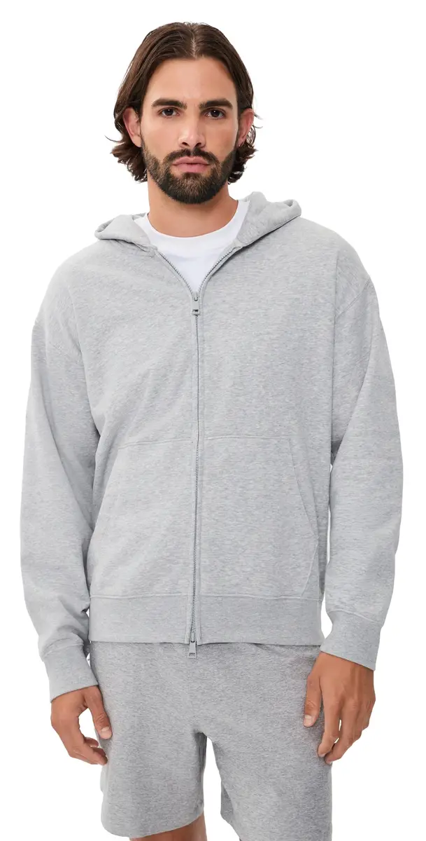Beyond Yoga uxefleece Full Zip Hoodie ight Heather Gray | Image 1 Beyond Yoga uxefleece Full Zip Hoodie ight Heather Gray | Image 1