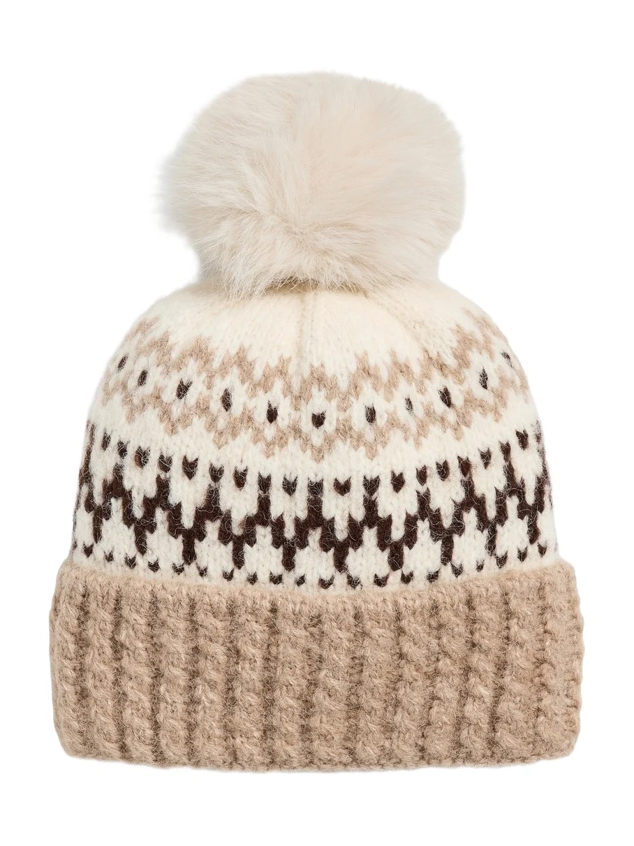 Hat Attack Fair Isle Knit Beanie