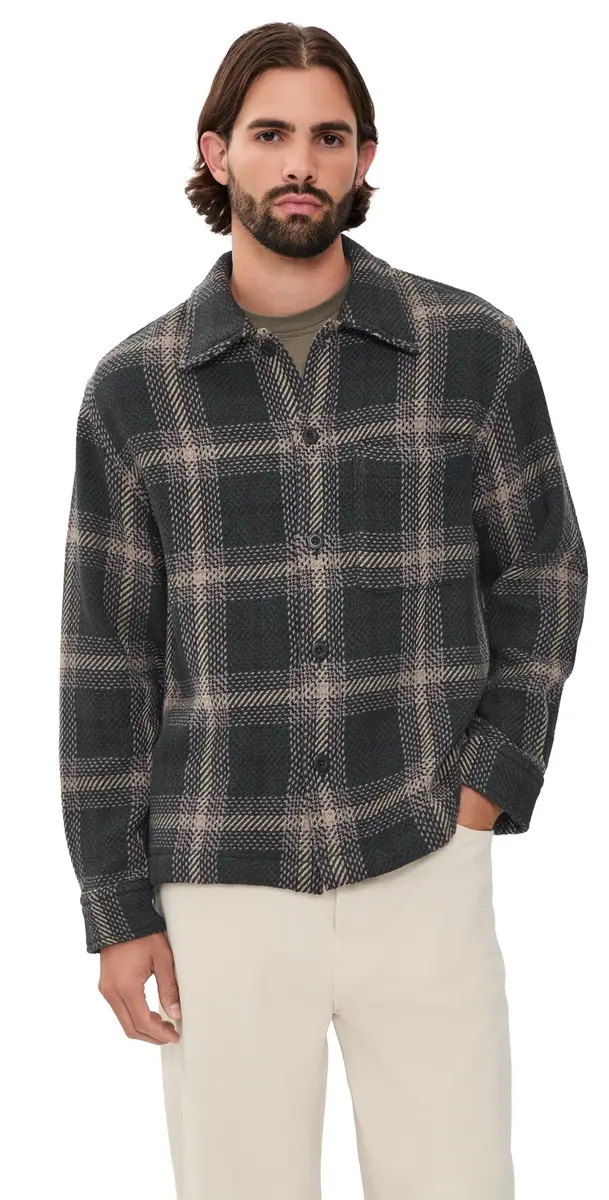 Madewell Chunky Twill Shirt Jacket Obsidian oss Chunky Plaid | Image 1 Madewell Chunky Twill Shirt Jacket Obsidian oss Chunky Plaid | Image 1