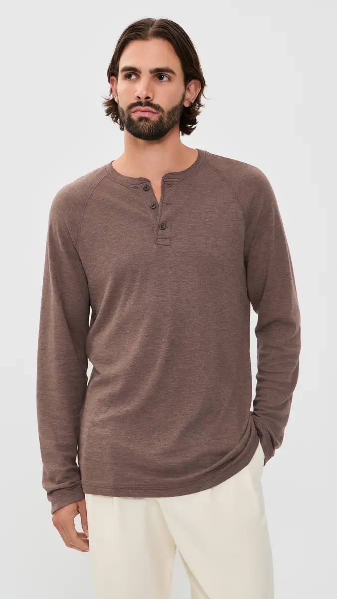 Faherty Cloud Henley Tee | Thumbnail 2 Faherty Cloud Henley Tee | Thumbnail 2