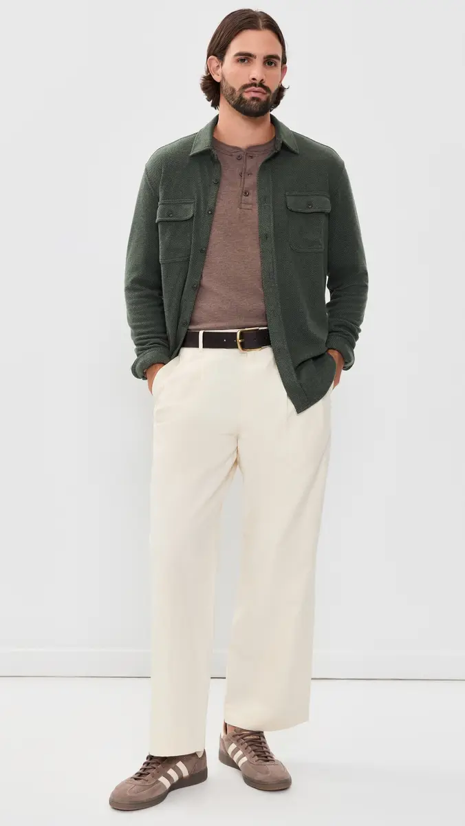 Faherty Cloud Henley Tee | Thumbnail 5 Faherty Cloud Henley Tee | Thumbnail 5