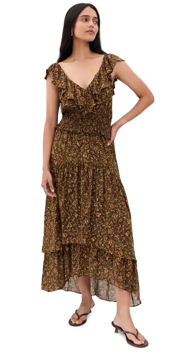 PAIGE Kiana Dress Hickory ulti | Image 1 PAIGE Kiana Dress Hickory ulti | Image 1