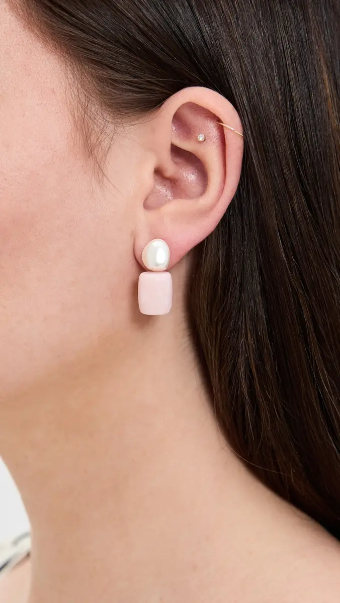 Lele Sadoughi Pebble Stud Earrings | Thumbnail 3 Lele Sadoughi Pebble Stud Earrings | Thumbnail 3