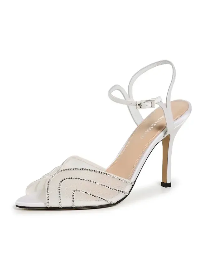 Rainbow Trim Satin Sandals Rainbow Trim Satin Sandals