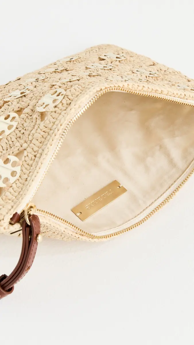 Rabanne Pouch in Raffia Gold | Thumbnail 6 Rabanne Pouch in Raffia Gold | Thumbnail 6