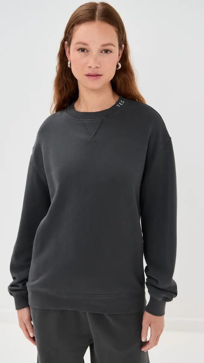 The Elder Statesman Unisex Daily Crew Sweatshirt | Thumbnail 3 The Elder Statesman Unisex Daily Crew Sweatshirt | Thumbnail 3