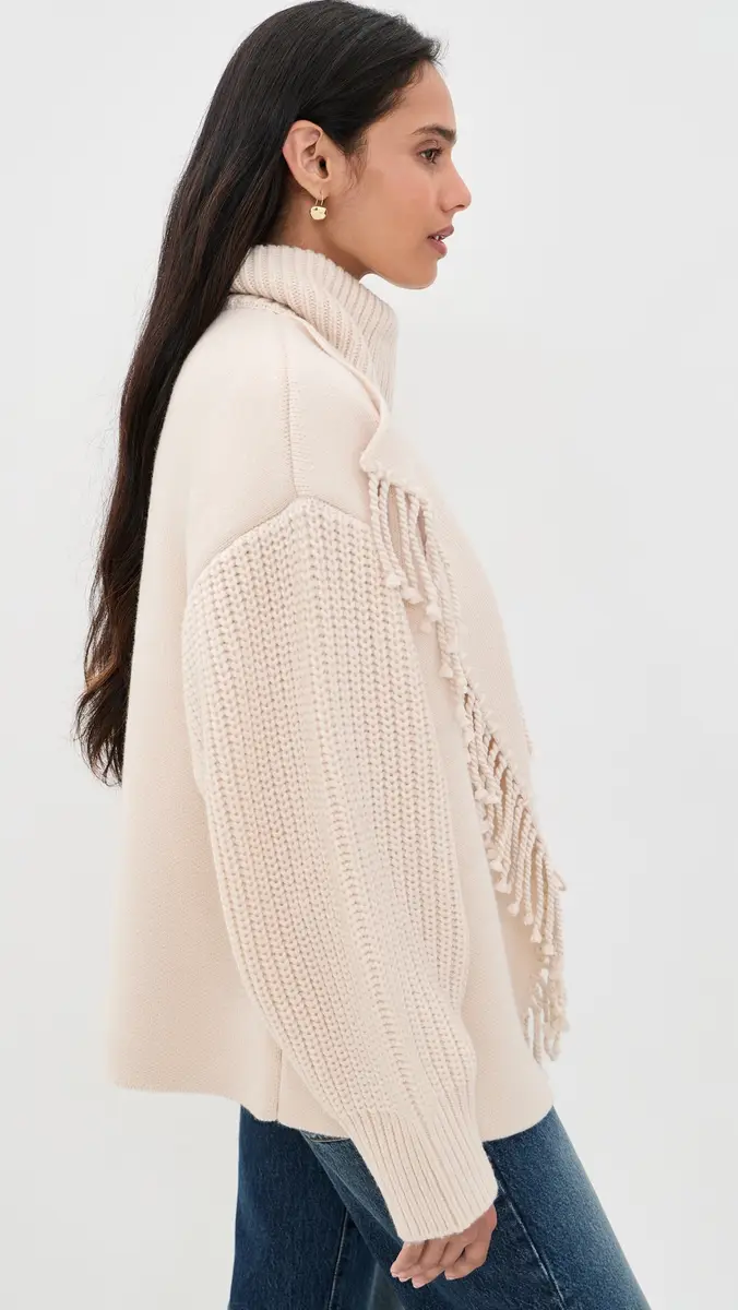 Frame The Cropped Jacquard Fringe Coat | Thumbnail 4