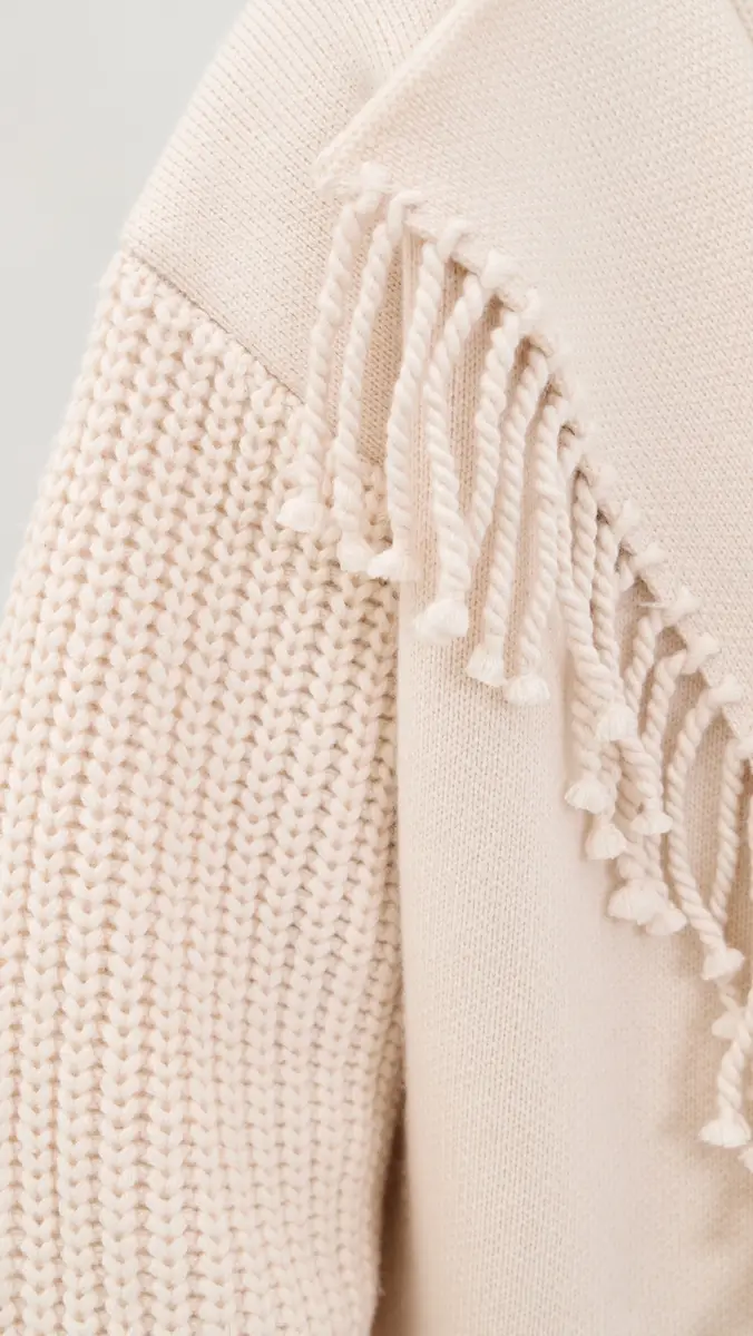 Frame The Cropped Jacquard Fringe Coat | Thumbnail 6