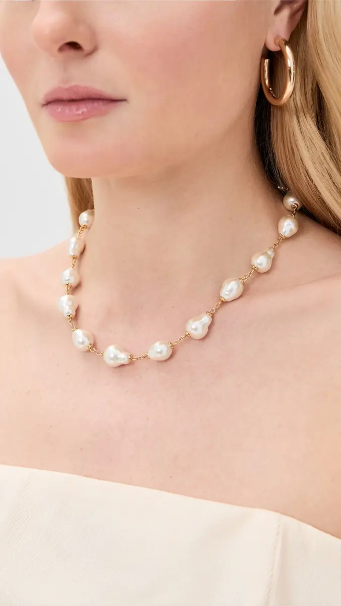Lele Sadoughi Pearl Station Necklace | Thumbnail 3 Lele Sadoughi Pearl Station Necklace | Thumbnail 3