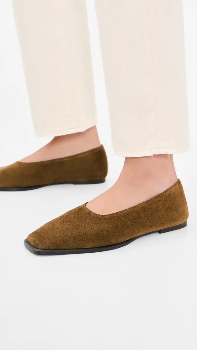 Staud Lewis Suede Flats | Thumbnail 3 Staud Lewis Suede Flats | Thumbnail 3