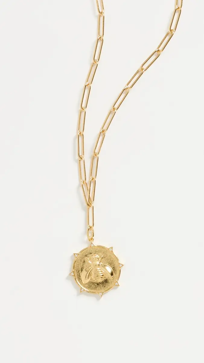 HART Enamel Resilience Bee Coin Necklace | Thumbnail 2 HART Enamel Resilience Bee Coin Necklace | Thumbnail 2