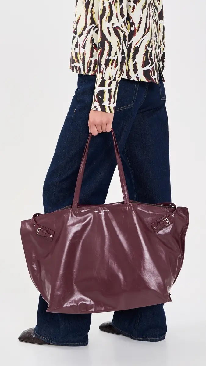 Proenza Schouler Days Carryall in Paper Calf Merlot | Thumbnail 3 Proenza Schouler Days Carryall in Paper Calf Merlot | Thumbnail 3