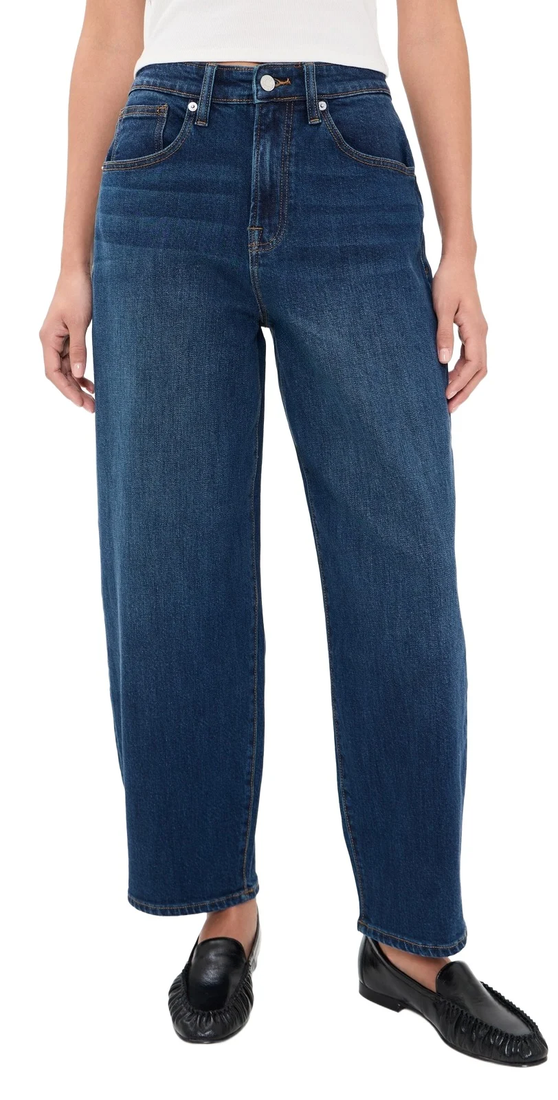 GOOD AMERICAN Vintage Barrel Ankle Jeans