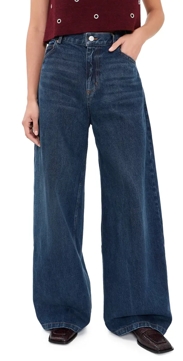Rachel Comey Dottir Wide Barrel Jeans MUDDY INDIGO | Image 1 Rachel Comey Dottir Wide Barrel Jeans MUDDY INDIGO | Image 1
