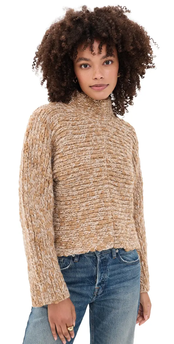 Proenza Schouler White Label Pippa ulti Yarn Sweater Oat elange | Image 1 Proenza Schouler White Label Pippa ulti Yarn Sweater Oat elange | Image 1