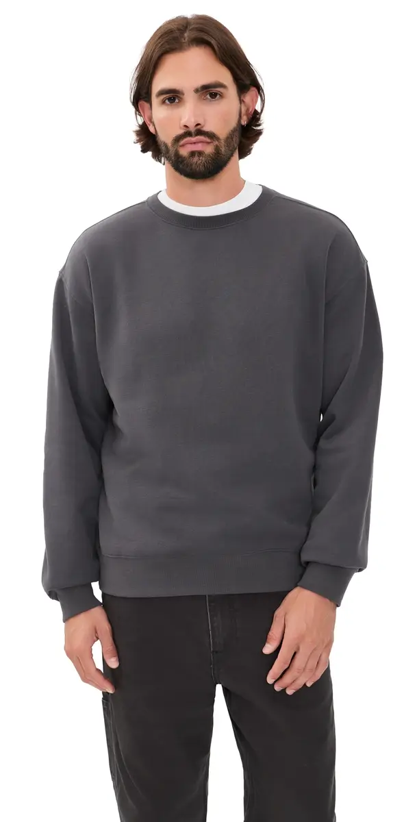 Beyond Yoga uxefleece Crewneck Pullover Black Ash | Image 1 Beyond Yoga uxefleece Crewneck Pullover Black Ash | Image 1