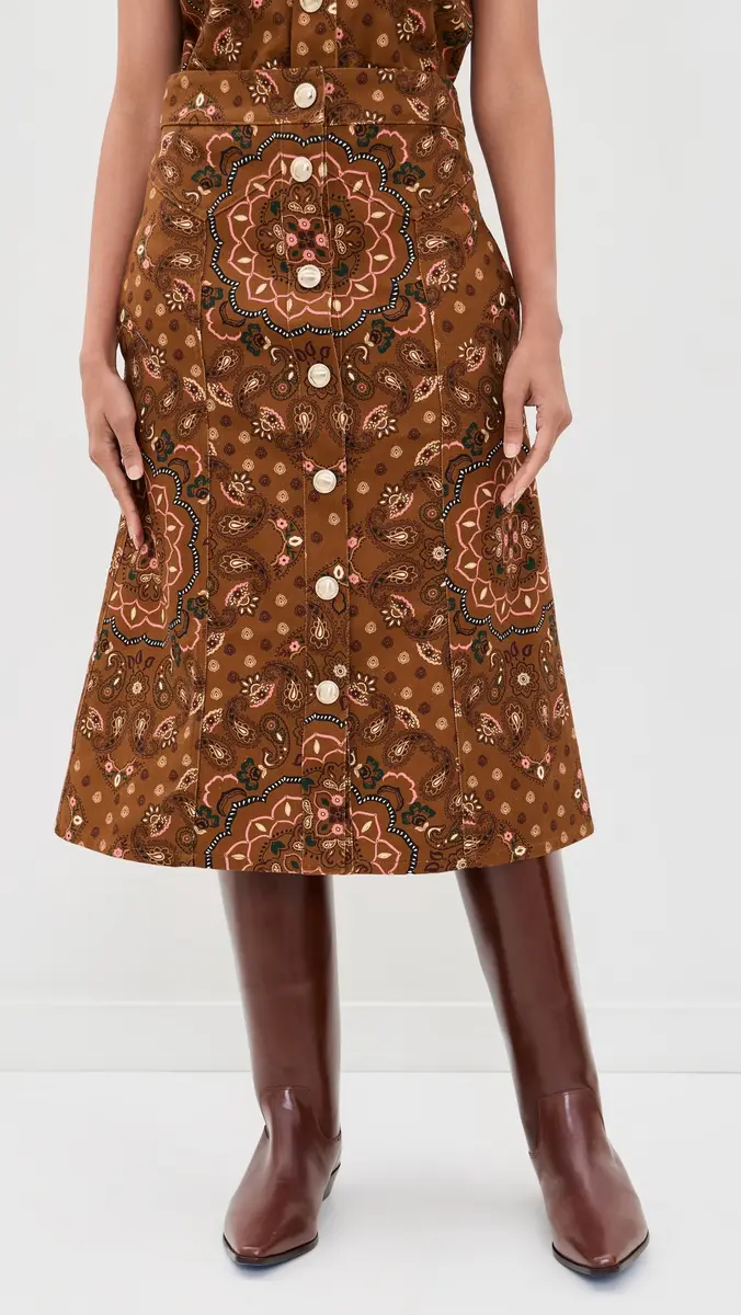 Cara Cara Juniper Midi Skirt | Thumbnail 2 Cara Cara Juniper Midi Skirt | Thumbnail 2