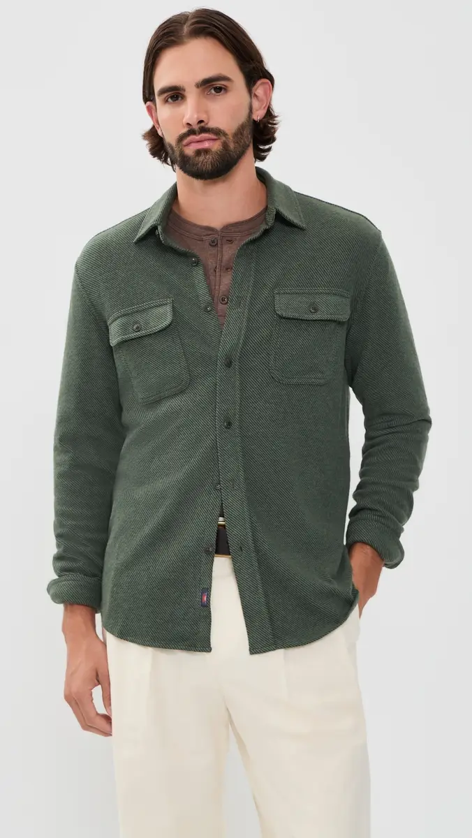 Faherty Legend Sweater Shacket | Thumbnail 2 Faherty Legend Sweater Shacket | Thumbnail 2