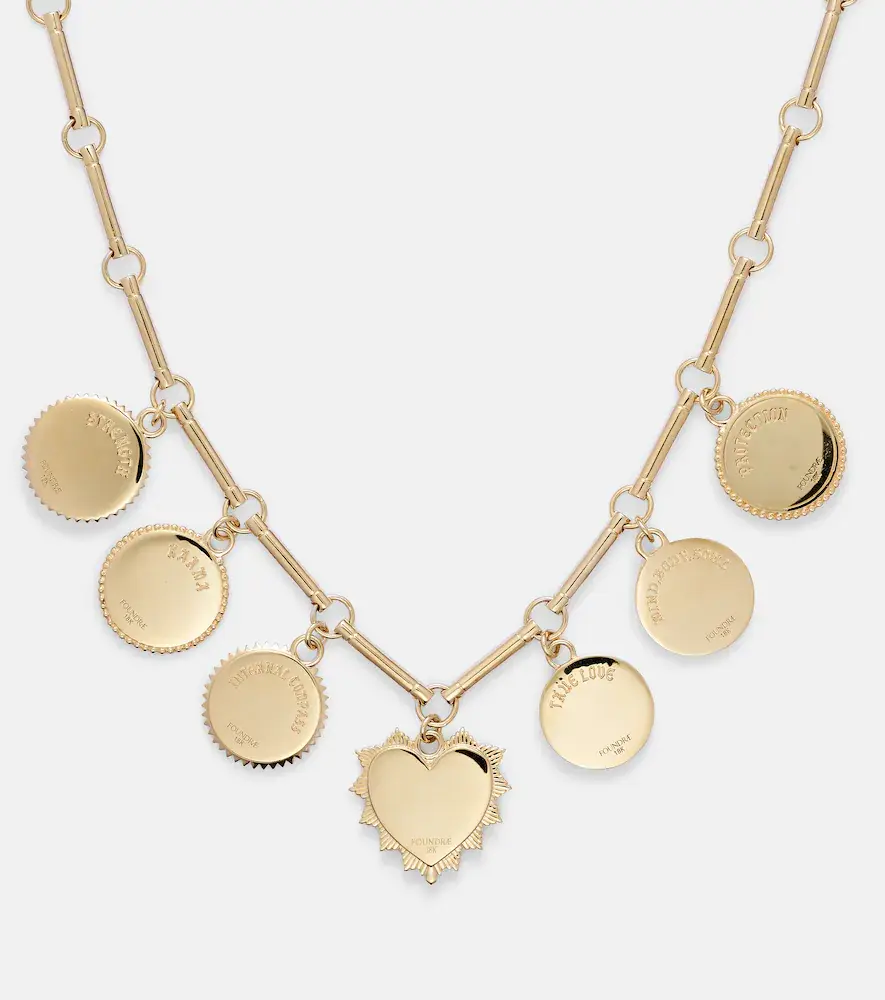Foundrae Love 18kt gold charm necklace with diamonds | Thumbnail 3 Foundrae Love 18kt gold charm necklace with diamonds | Thumbnail 3