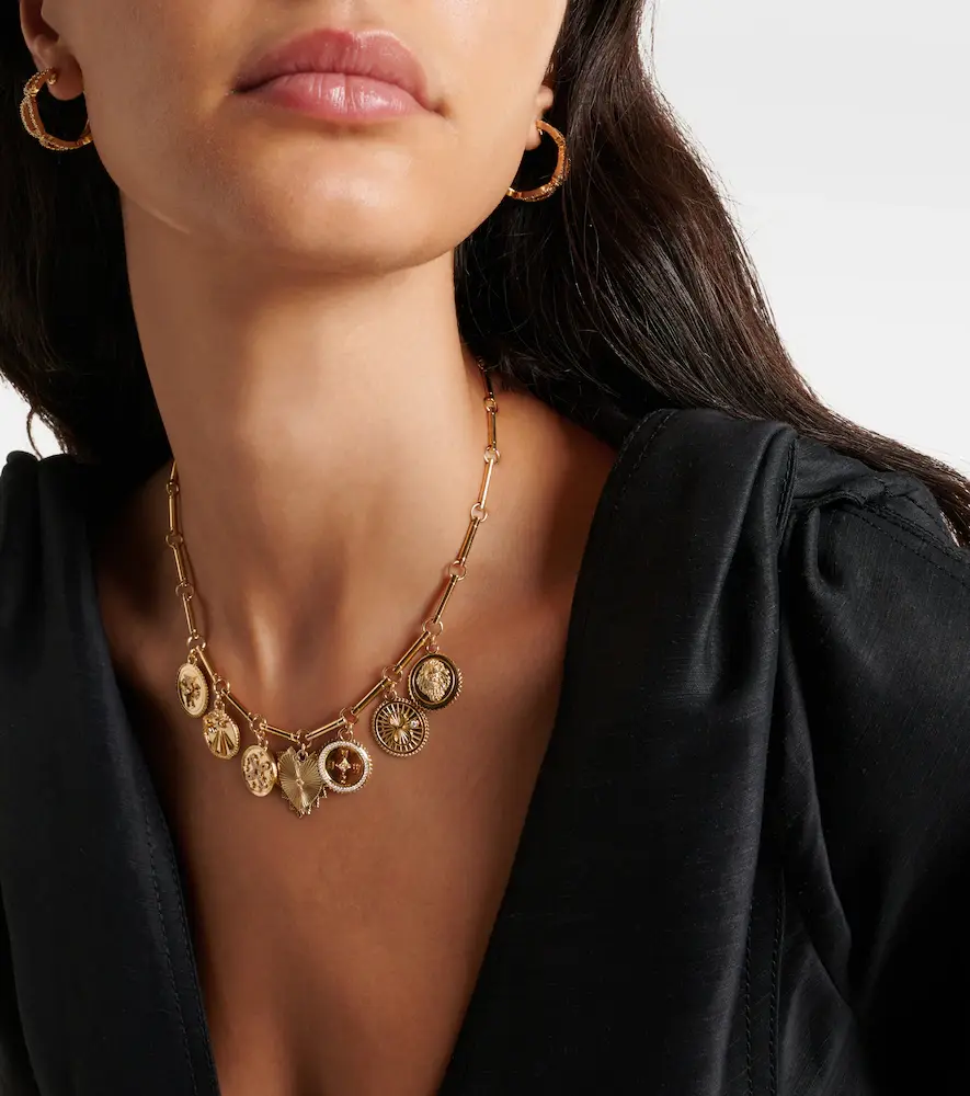 Foundrae Love 18kt gold charm necklace with diamonds | Thumbnail 7 Foundrae Love 18kt gold charm necklace with diamonds | Thumbnail 7