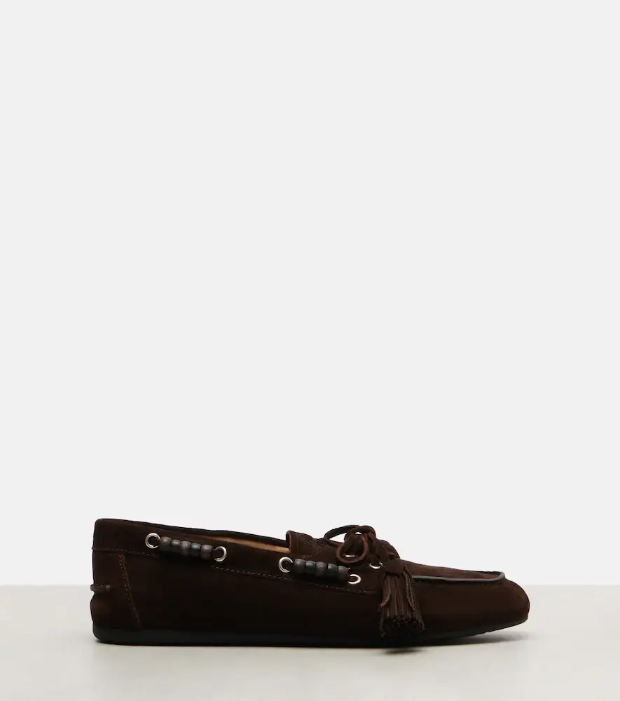 Miu Miu Beaded suede loafers | Thumbnail 2 Miu Miu Beaded suede loafers | Thumbnail 2