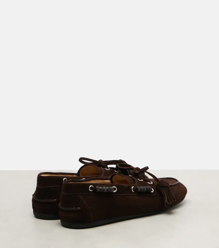 Miu Miu Beaded suede loafers | Thumbnail 3 Miu Miu Beaded suede loafers | Thumbnail 3