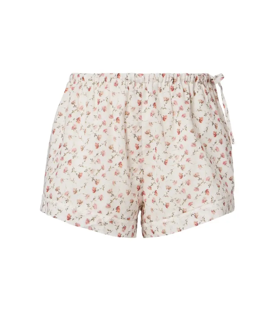 Posse Charlotte floral cotton shorts