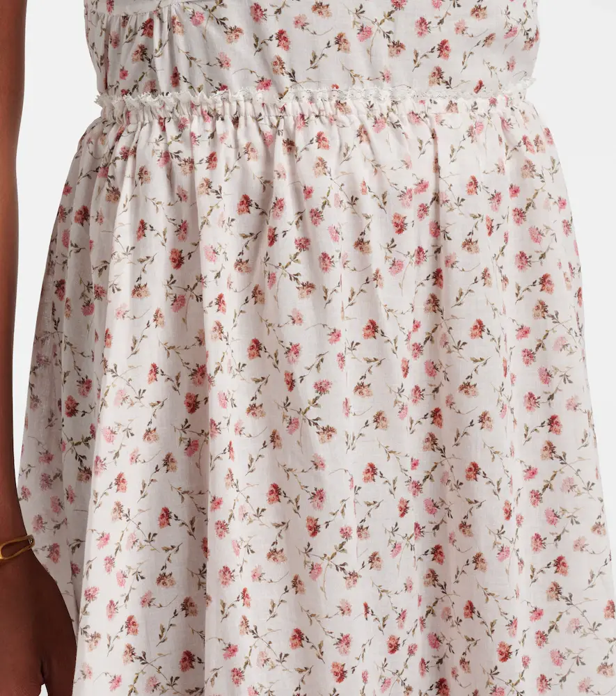 Posse Charlotte floral cotton midi skirt | Thumbnail 3