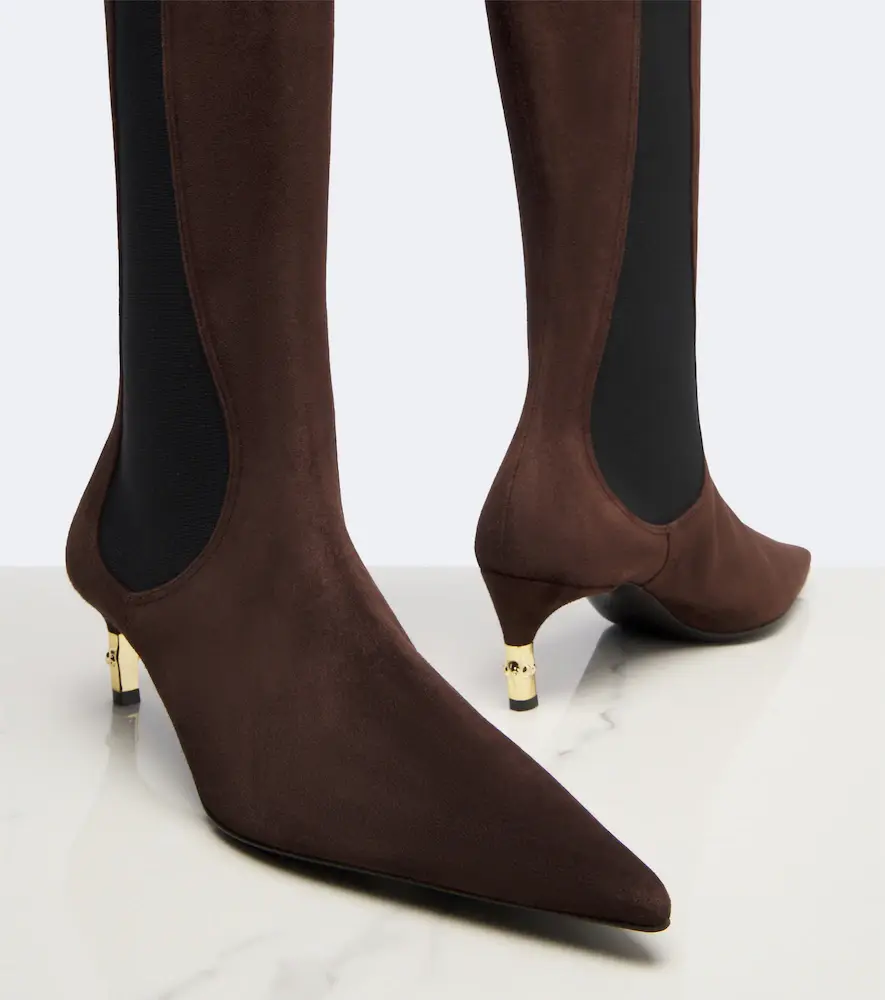 Gucci Eva suede knee-high boots | Thumbnail 3 Gucci Eva suede knee-high boots | Thumbnail 3