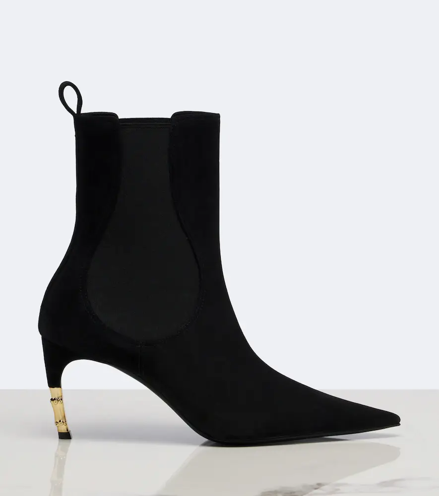 Gucci Embellished suede ankle boots | Thumbnail 3 Gucci Embellished suede ankle boots | Thumbnail 3