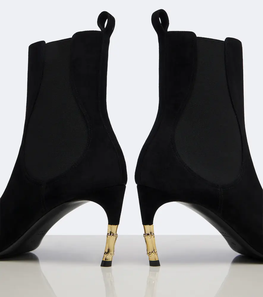 Gucci Embellished suede ankle boots | Thumbnail 4 Gucci Embellished suede ankle boots | Thumbnail 4