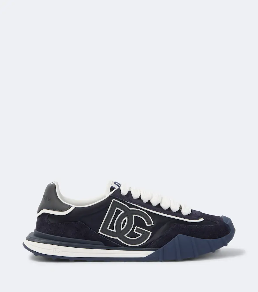 Dolce & Gabbana DG suede-trimmed canvas sneakers | Thumbnail 4 Dolce & Gabbana DG suede-trimmed canvas sneakers | Thumbnail 4
