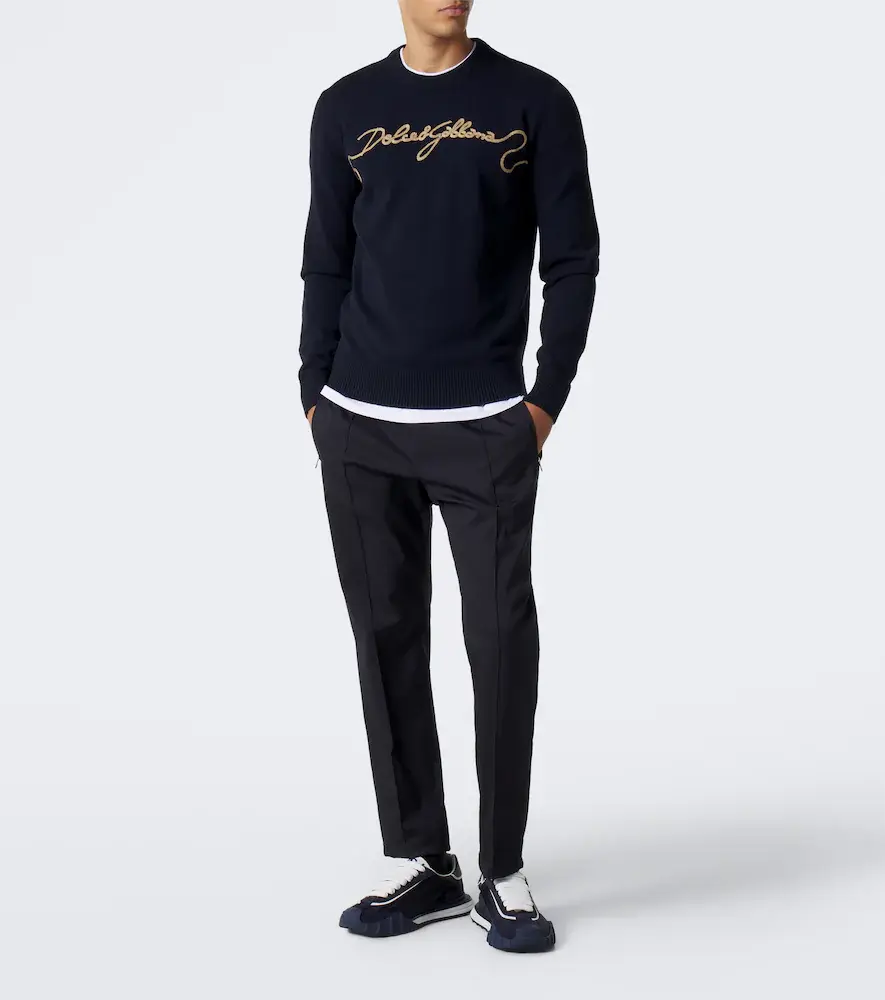 Dolce & Gabbana DG suede-trimmed canvas sneakers | Thumbnail 7 Dolce & Gabbana DG suede-trimmed canvas sneakers | Thumbnail 7