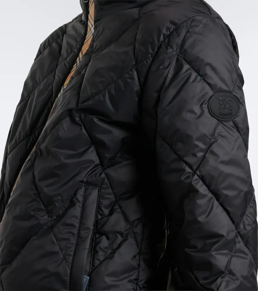 Burberry Check quilted puffer jacket | Thumbnail 4 Burberry Check quilted puffer jacket | Thumbnail 4