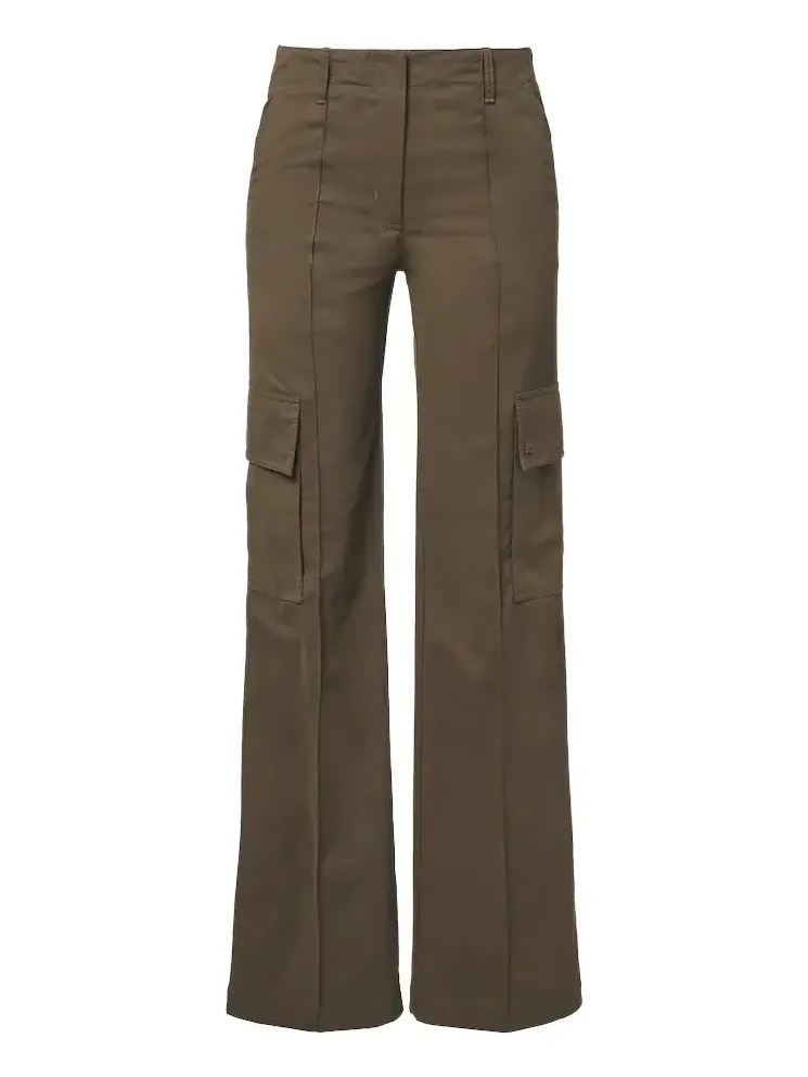 Cotton-blend gabardine cargo pants