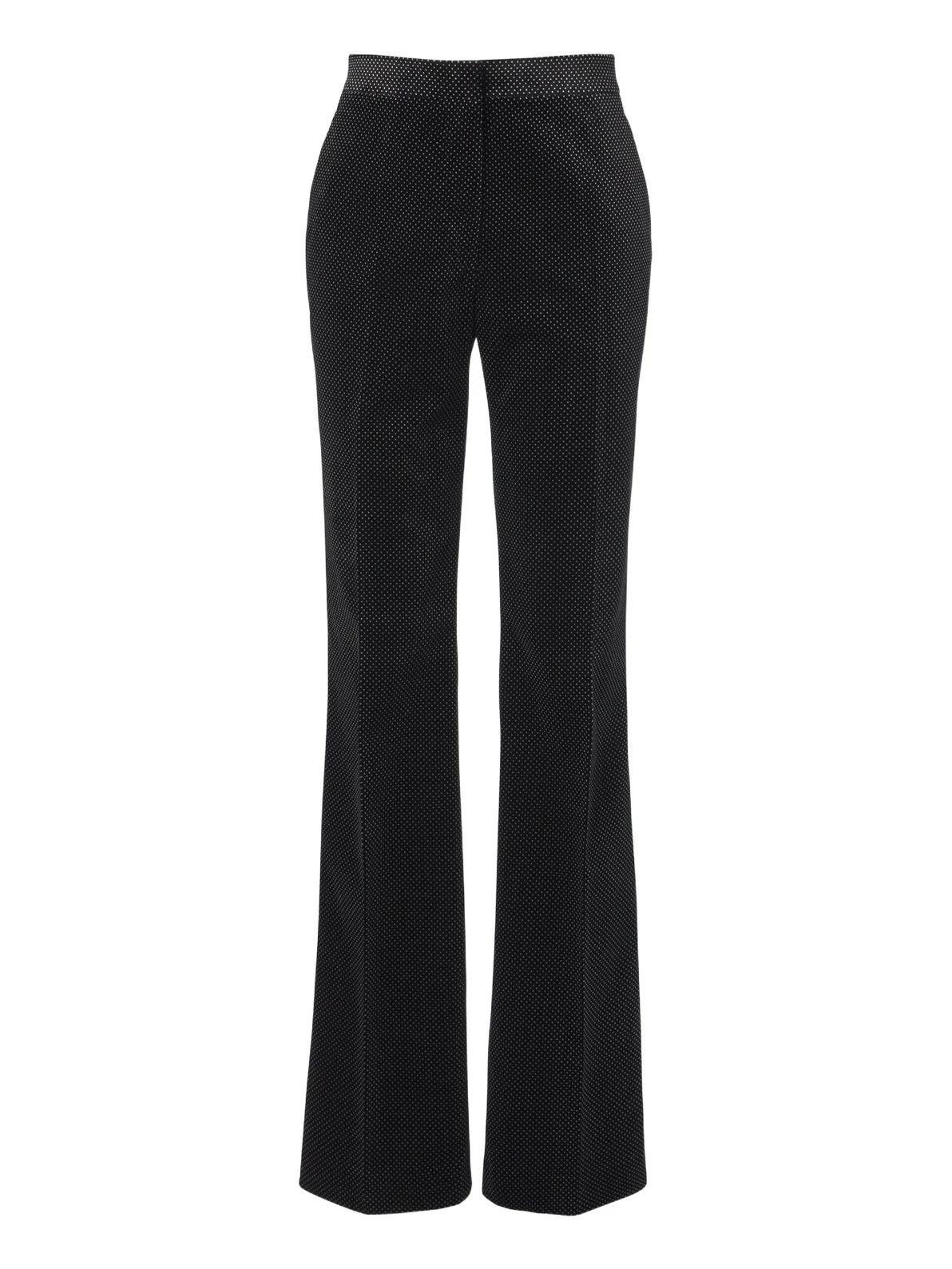 Polka-dot cotton velvet straight pants Polka-dot cotton velvet straight pants
