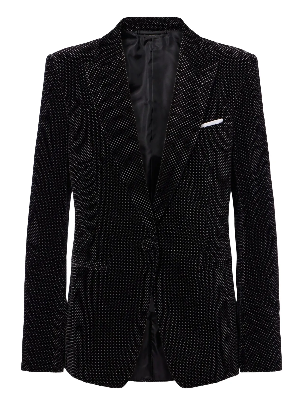 Polka-dot cotton velvet blazer Polka-dot cotton velvet blazer