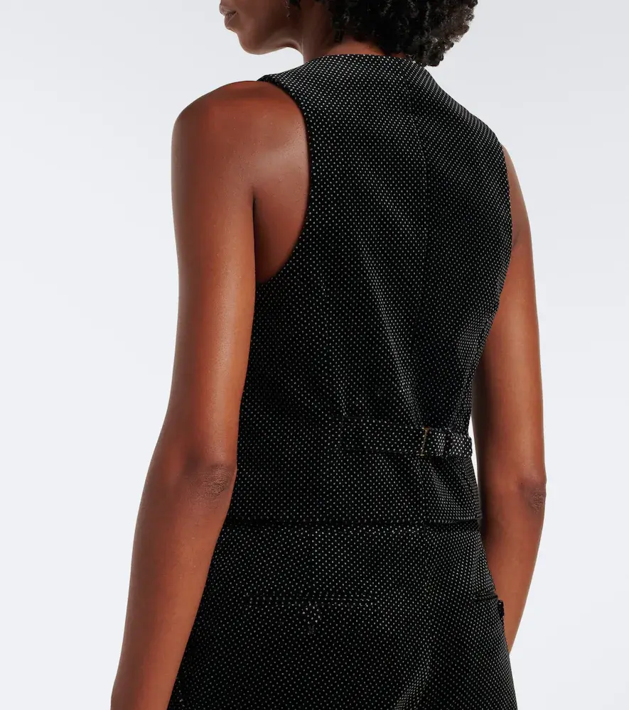 Tom Ford Polka-dot cotton velvet vest | Thumbnail 2 Tom Ford Polka-dot cotton velvet vest | Thumbnail 2