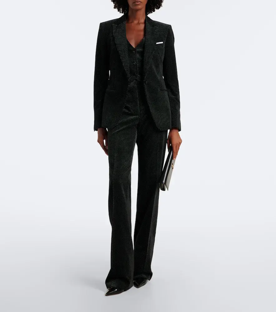 Tom Ford Polka-dot cotton velvet vest | Thumbnail 3 Tom Ford Polka-dot cotton velvet vest | Thumbnail 3