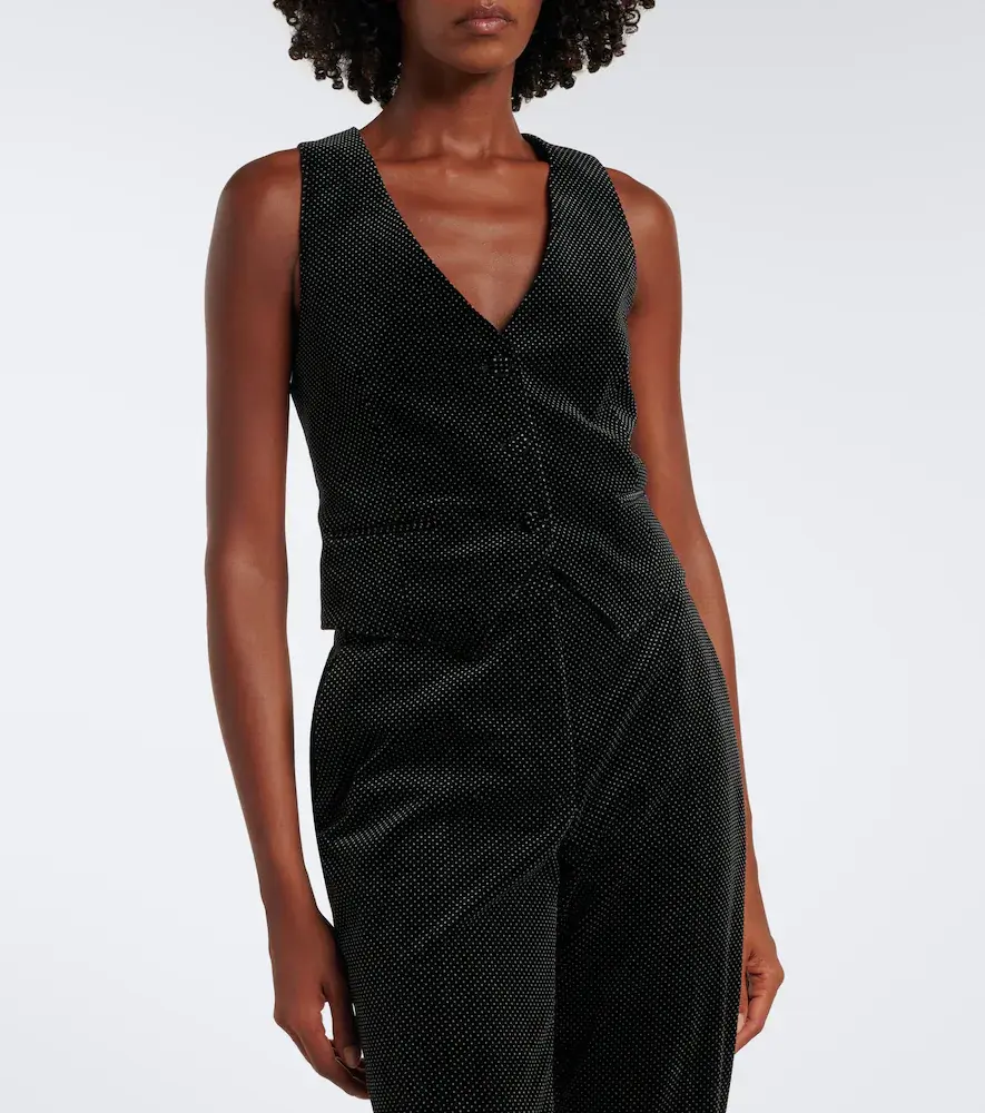 Tom Ford Polka-dot cotton velvet vest | Thumbnail 4 Tom Ford Polka-dot cotton velvet vest | Thumbnail 4