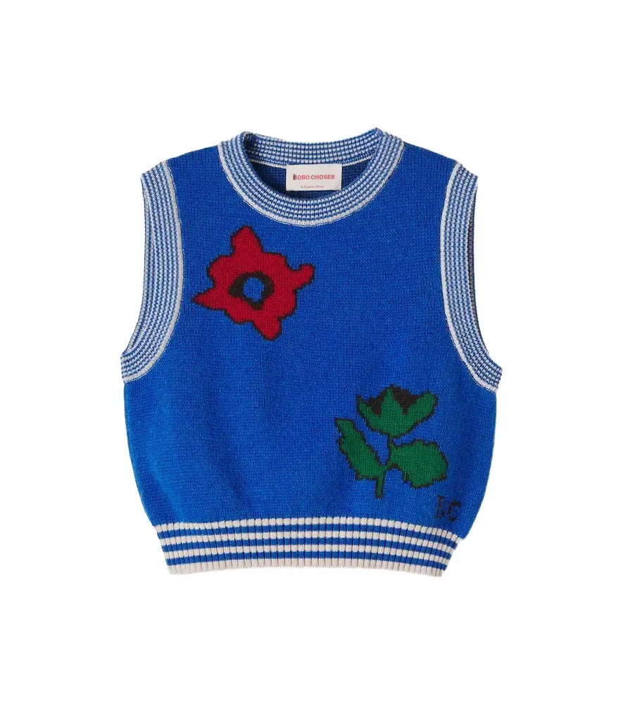Bobo Choses Blossom sweater vest | Image 1 Bobo Choses Blossom sweater vest | Image 1