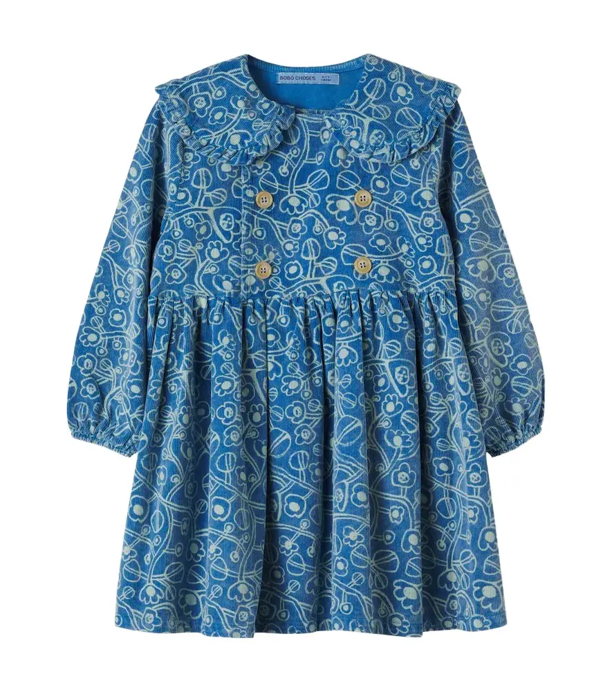Bobo Choses Floral cotton corduroy dress | Image 1 Bobo Choses Floral cotton corduroy dress | Image 1