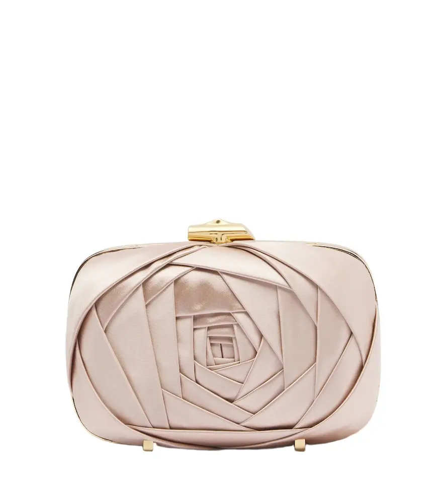 Roger Vivier Rose Vivier satin clutch | Image 1 Roger Vivier Rose Vivier satin clutch | Image 1