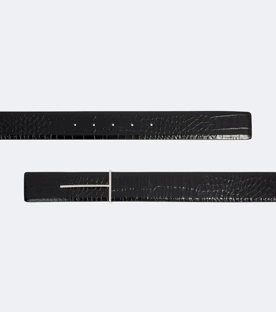 Tom Ford T croc-effect patent leather belt | Thumbnail 2 Tom Ford T croc-effect patent leather belt | Thumbnail 2