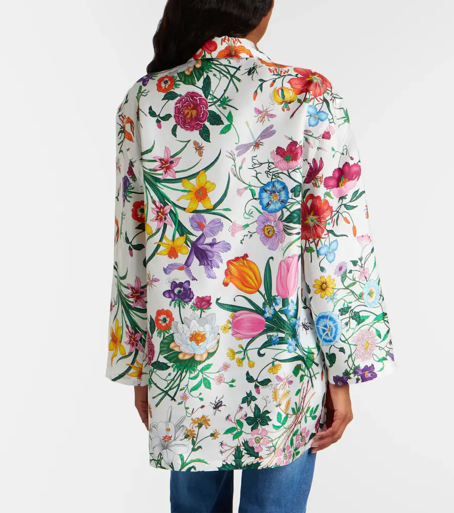 Gucci Flora silk twill shirt | Thumbnail 3 Gucci Flora silk twill shirt | Thumbnail 3