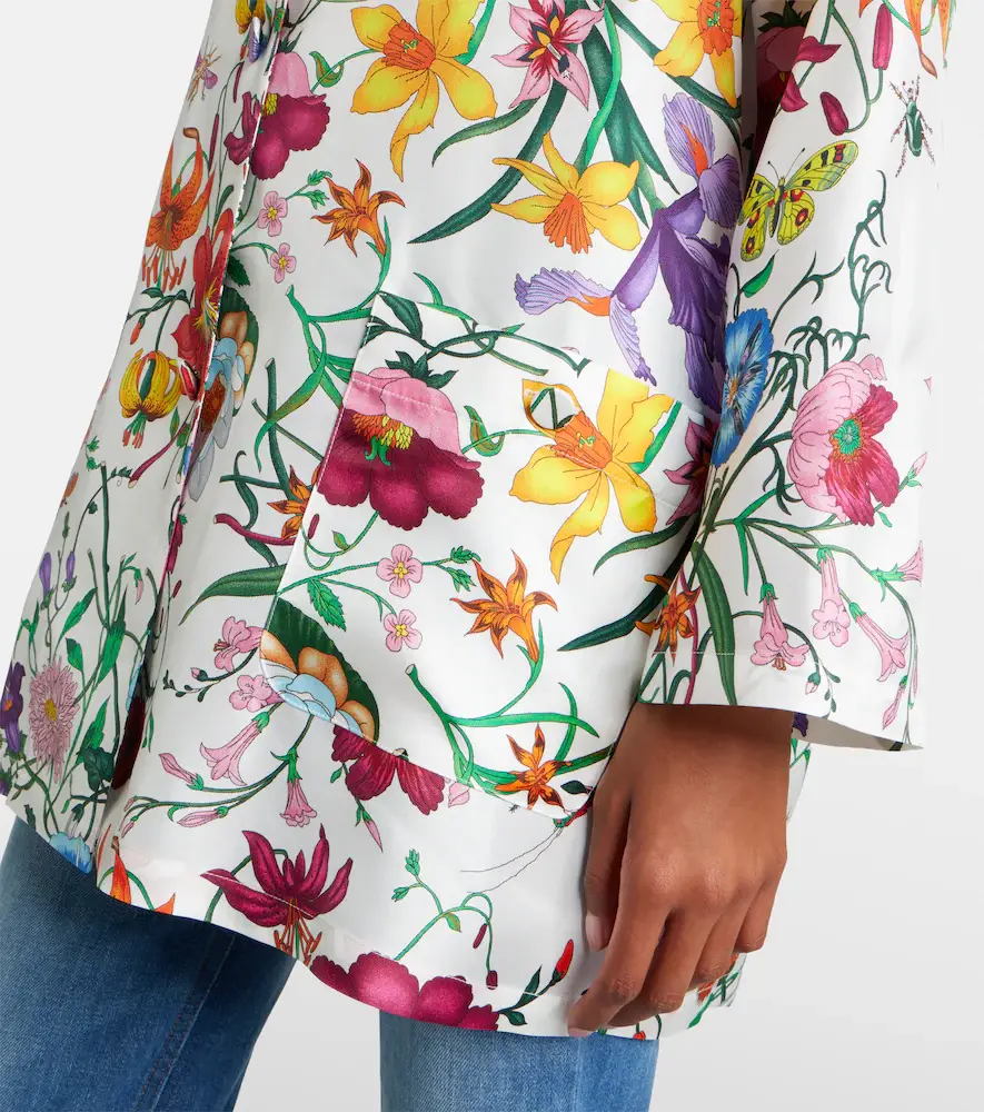 Gucci Flora silk twill shirt | Thumbnail 4 Gucci Flora silk twill shirt | Thumbnail 4