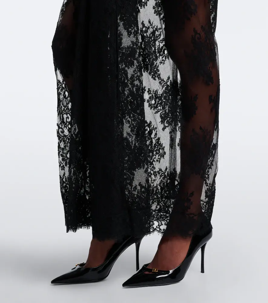 Dolce & Gabbana Gathered cotton-blend lace maxi dress | Thumbnail 4 Dolce & Gabbana Gathered cotton-blend lace maxi dress | Thumbnail 4